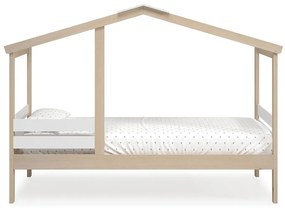 Letto bianco/naturale in pino 90x190 cm Angel - Marckeric