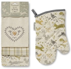 Set di strofinacci e guanto da forno Woodland - Cooksmart ®
