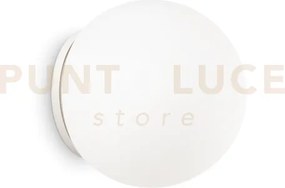 Applique a parete mapa bianco 1 luce attacco e27 in vetro bianco so...