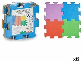 Tappeto Puzzle Multicolore Gomma Eva (12 Unità)