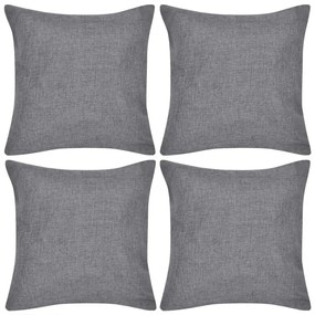 4 Federe İn Lino Antracite 40 X 40 Cm /