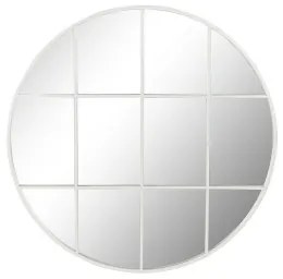 Specchio da parete DKD Home Decor 80 x 2,5 x 80 cm Cristallo Bianco Ferro Finestra