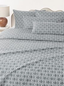 Copripiumino in cotone con stampa geometrica Jella