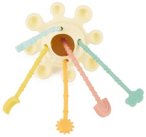 Bieco - Giocattolo di motricità in silicone con attività - banana