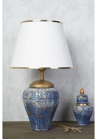 Lampada da tavolo 1xE27/40W/230V blu/oro