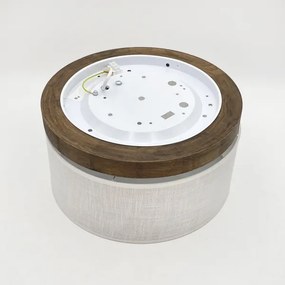 Brilagi - Lampada LED da soffitto BELLADONNA 1xE27/15W/230V Ø30 cm bianco/rovere