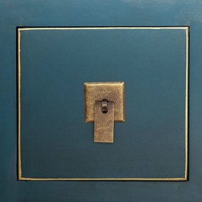 Cassettiera bassa blu 130x50,5 cm Oriente - Ixia