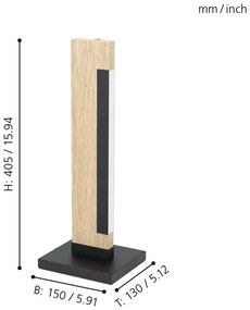 Eglo 99295 - Lampada da tavolo LED dimmerabile CAMACHO LED/6,5W/230V