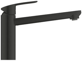 Rubinetto da cucina fisso diagonale Start Clova Misc. lavello c/media nero nero cromato opaco GROHE