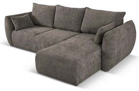 Divano angolare grigio (angolo destro) Matera - Cosmopolitan Design