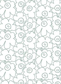 Marimekko Carta da parati Piirto Unikko - 25913