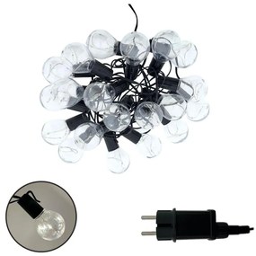 Catena decorativa LED per esterni 20xLED/0,075W/230V 5,8 m IP44 nera