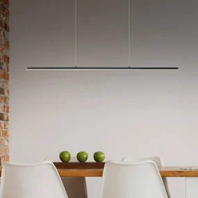 Quitani lampada LED a sospensione Margita, lunghezza 88 cm, nera