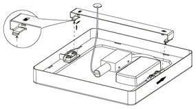 Eglo 99252 - Plafoniera LED FUEVA 5 LED/10,5 W/230 V
