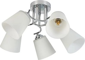 Plafoniera PAFOS 5xE27/15W/230V cromo lucido