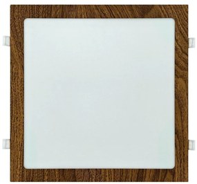 Lampada LED da incasso SQUARE LED/24W/230V 4200K 29,2x29,2 cm marrone
