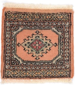 Bokhara Tappeto orientale 30 x 30 Beige (Pakistan) Annodato A Mano