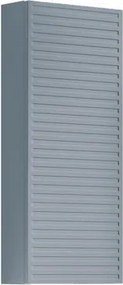 Pensile bagno Pixel Stripes laccato opaco indaco, 1 anta apertura da sinistra P 17 x L 30 x H 80 cm