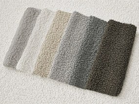 Divano angolare bianco (con penisola a sinistra/con chaise lounge) con rivestimento in bouclé Leonore – Bobochic Paris