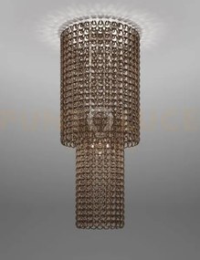 Giogali lampadadario a soffitto ca2 cristallo bronzo e cromo lucido...