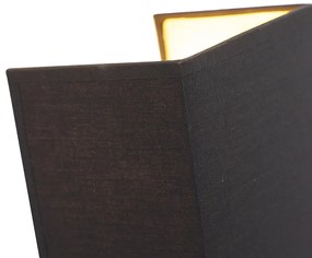 Lampada da parete moderna nera e oro - Vete