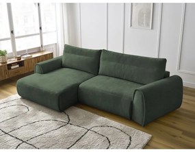 Divano angolare in verde scuro Aden – Bobochic Paris