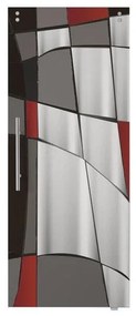 Anta per porta scorrevole esterno muro Carpet6 in vetro nero, L 88 x H 215 cm spessore 10 mm, apertura destra