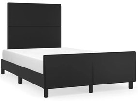 Giroletto Senza Materasso Nero 120x190 Cm Similpelle /