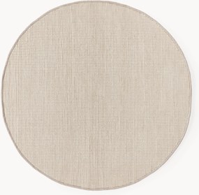 Tappeto rotondo in lana tessuto a mano Amaro