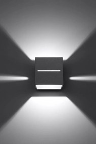 Applique da Parete in Alluminio LOBO G9 Grey Bidirezionale da interno