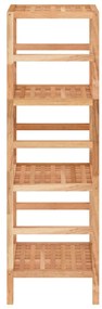Scaffale da bagno 35,5x35,5x112,5 cm in legno massello di noce