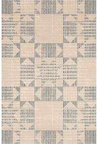 Tappeto in lana beige 170x240 cm Frotage beige - Agnella