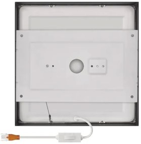 Plafoniera LED LED/21W/230V 3000/3500/4000K 22,5x22,5 cm nera