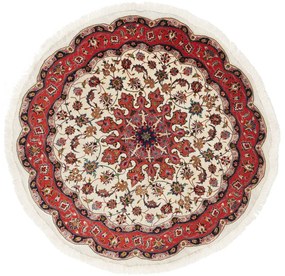 Tabriz Tappeto persiano 150 x 150 Beige (Iran) Annodato A Mano