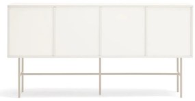 Cassettiera bassa beige/crema con ante scorrevoli 180x91 cm Nube - Teulat