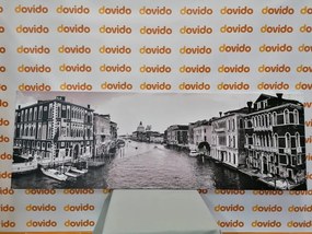 Quadro su tela – Famosi canali di Venezia in bianco e nero