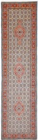 Moud Tappeto persiano 80x300 Verde (Iran) Annodato A Mano