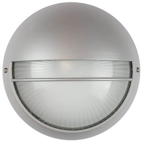 Plafoniera da Esterno E27 Grigia IP54 Ø258mm mod. Palpebra Colore Grigio