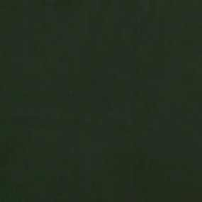 Poggiapiedi Verde Scuro 60x60x36 cm in Velluto