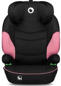 Lionelo - Seggiolino auto LARS i-Dimensioni 100-150 cm nero/rosa