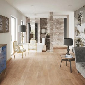 Parquet prefinito in rovere vetrificato sp. 14 mm Forte XL da 1.37 m²