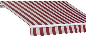 Tenda da sole a bracci estensibili mod. T137, L 2.5 x 2 m bordeaux