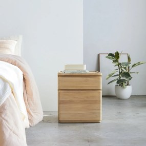 Tikamoon - Comodino in legno di teak Nino