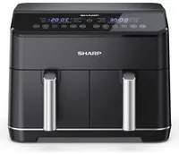 SHARP AF-GD82AE-B - FRIGGITRICE AD ARIA CON DOPPIO CASSETTO - 8L - TOUCH CONTROL - 2.500 GPM