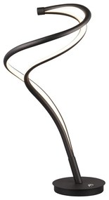 Lampada da tavolo a LED nera con paralume in metallo (altezza 56 cm) Nala - Trio Select