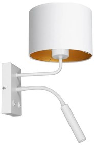 Lampada da parete ARDEN 1xE27/60W+1xG9/8W/230V bianco/oro