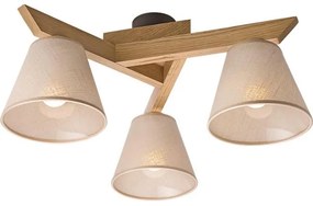 Plafoniera ANTONIO 3xE14/40W/230V rovere