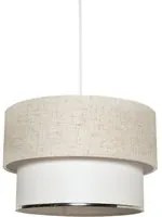 Lampadario 30 cm Spiral crema e bianco