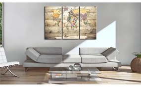 Quadro Map of Dreams  Colore Marrone, Dimensioni e Misure 90x60