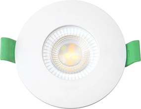 Faro LED da incasso 6W Dimmerabile CCT Foro ø70mm IP44 Colore Bianco Variabile CCT